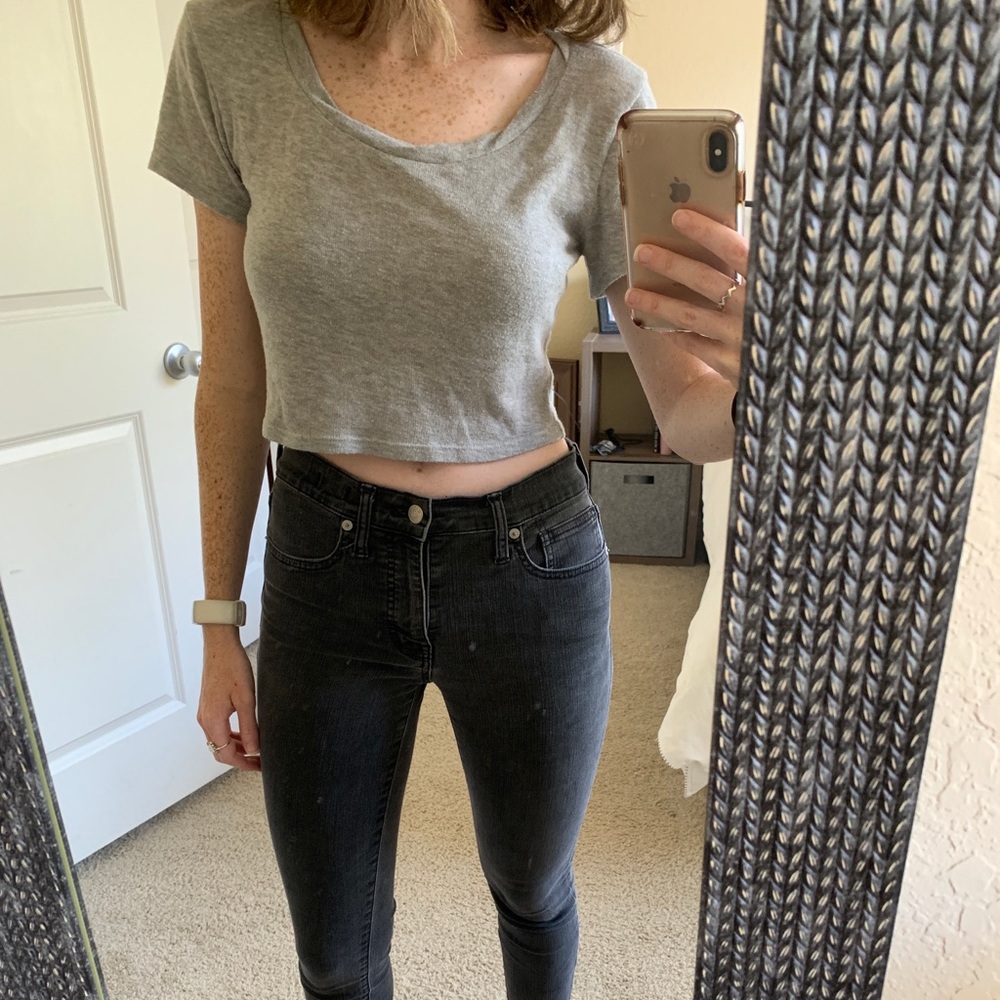 Grey Leith Crop Top - image 1